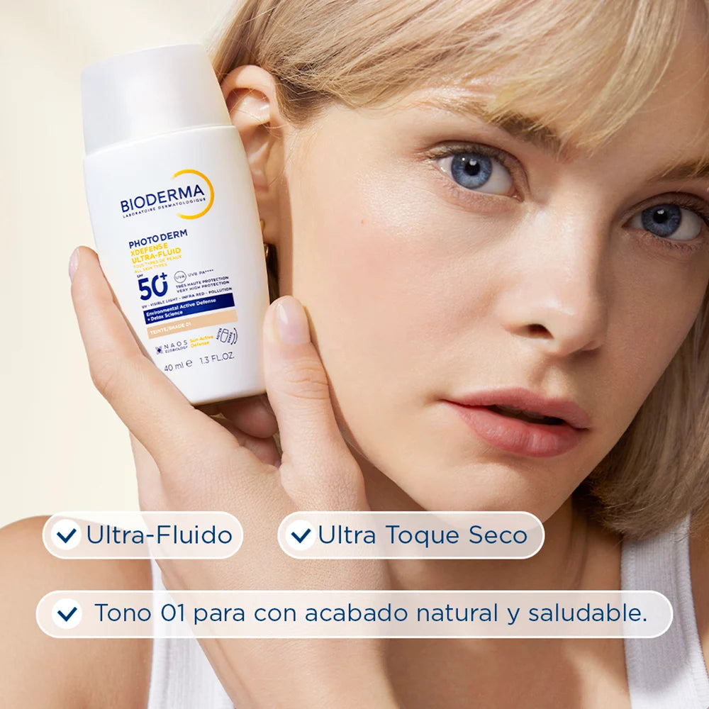 Protector Bioderma Xdefense Ultra Fluid Spf 50+ Frasco 40Ml