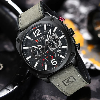 Reloj Curren 8398 Clásico Cuarzo Cafe