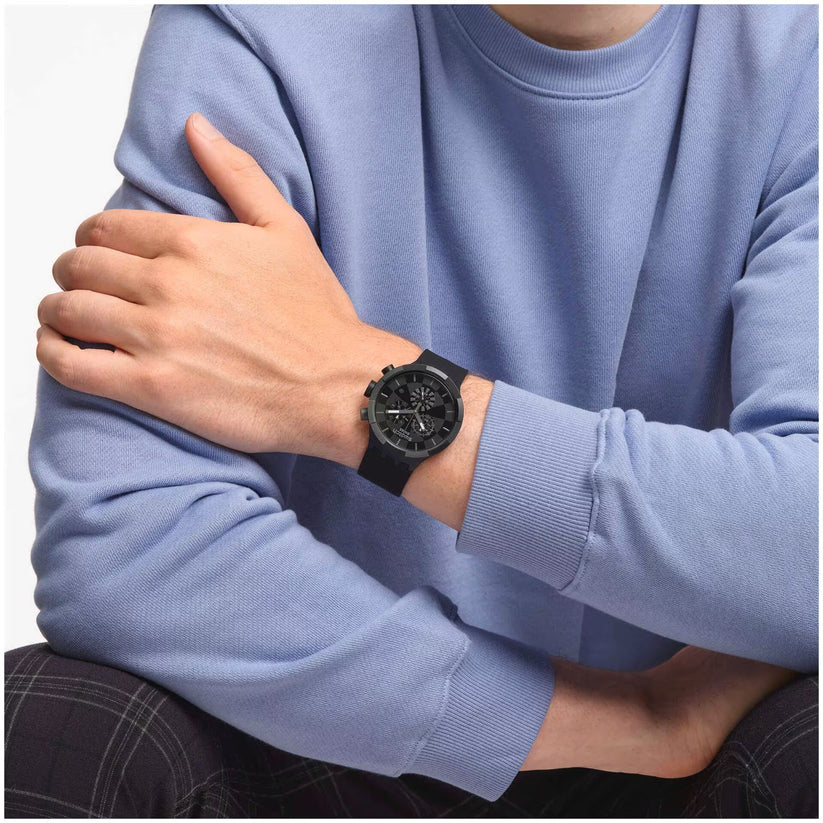 RELOJ SWATCH BIG BOLD CHRONO SB02B400 - CHECKPOINT BLACK