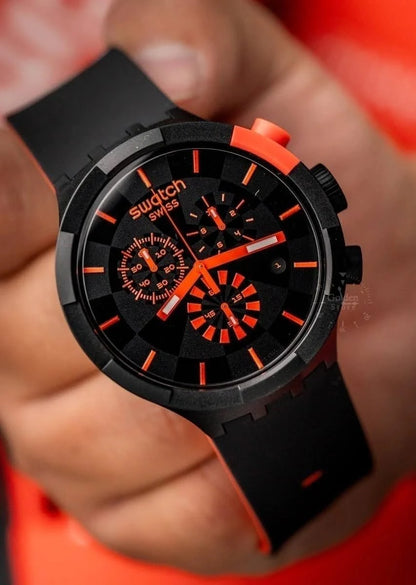 RELOJ SWATCH BIG BOLD CHRONO SB02B400 - CHECKPOINT ORANGE