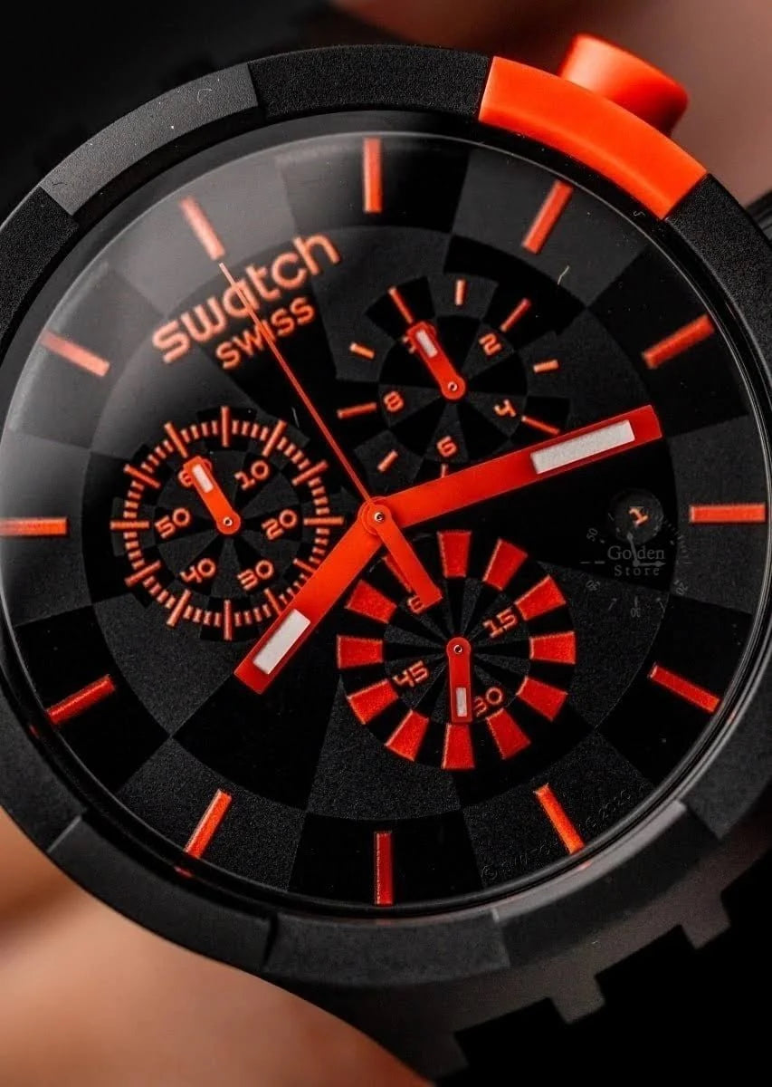 RELOJ SWATCH BIG BOLD CHRONO SB02B400 - CHECKPOINT ORANGE
