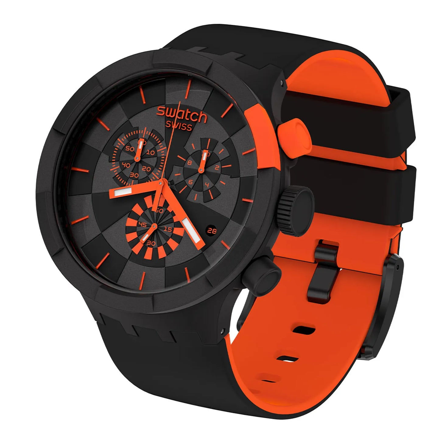 RELOJ SWATCH BIG BOLD CHRONO SB02B400 - CHECKPOINT ORANGE